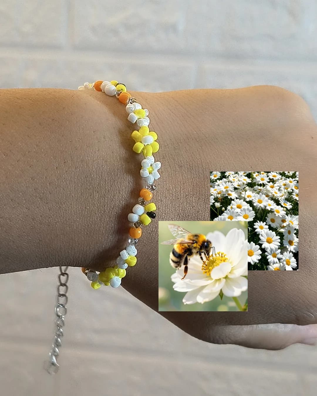 Honeybee Flower Bracelet