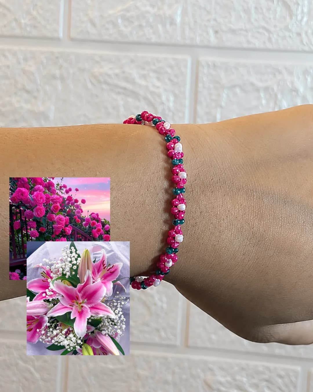 Pink lily Bracelet