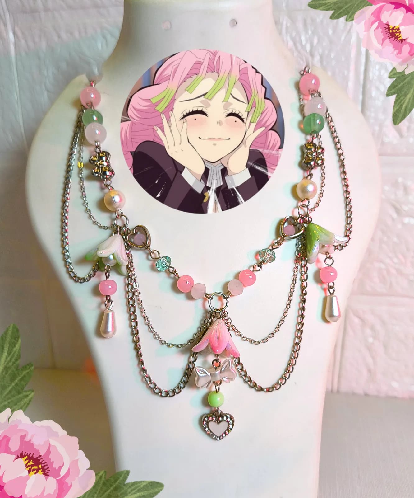 Mitsuri demon slayer necklace