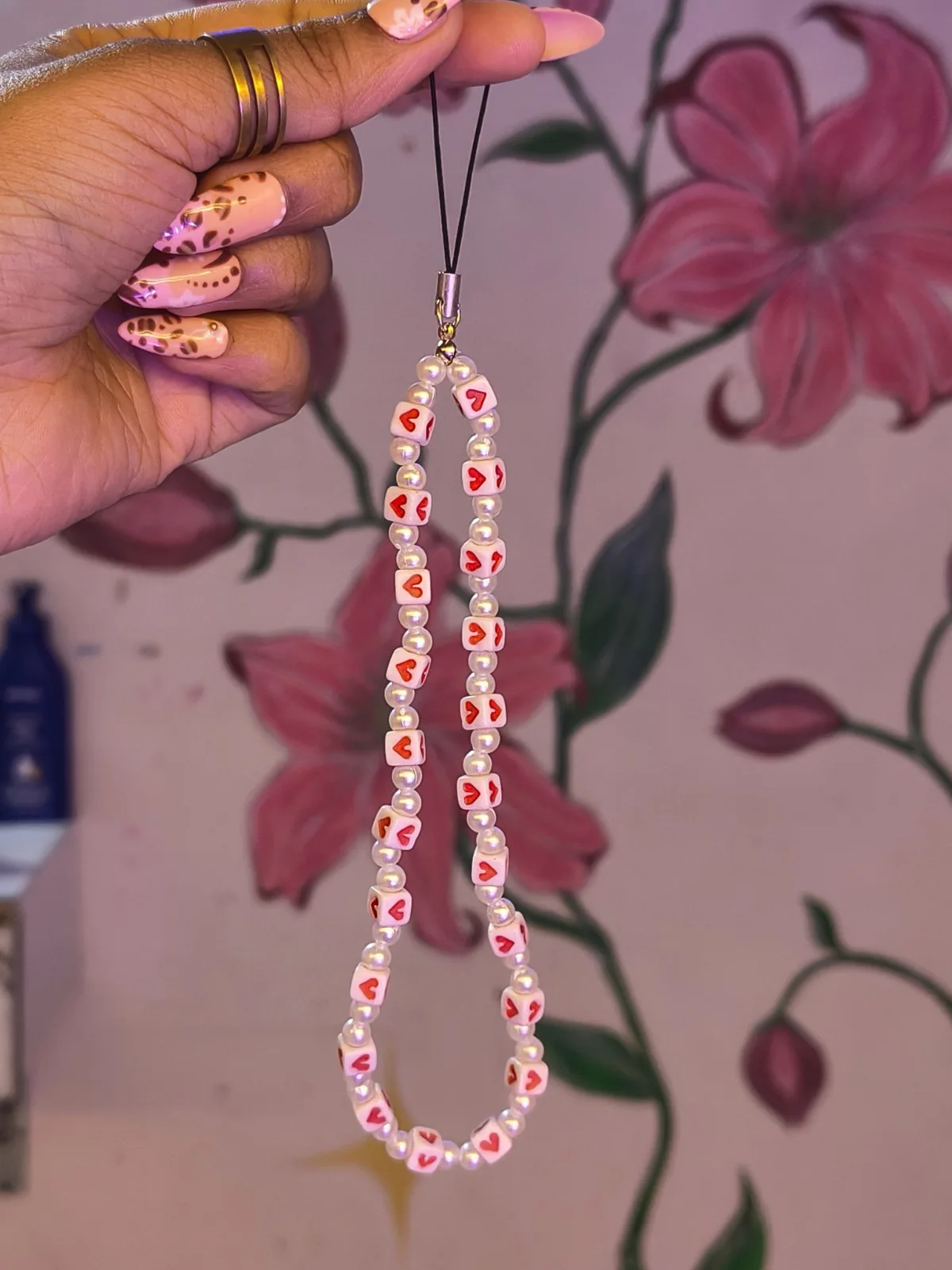 love letter phone charm