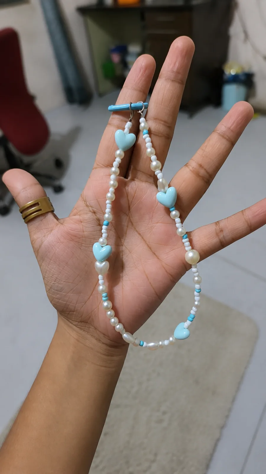 petite blue heart